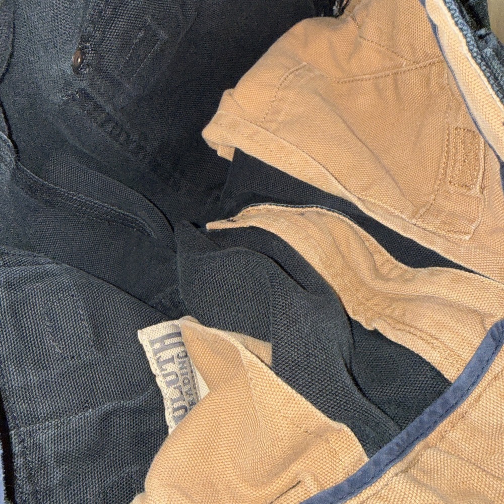 Duluth Trading Co Mens Heavy Black Utility Jeans Cargo Pants 34X34 (31) - Picture 13 of 13